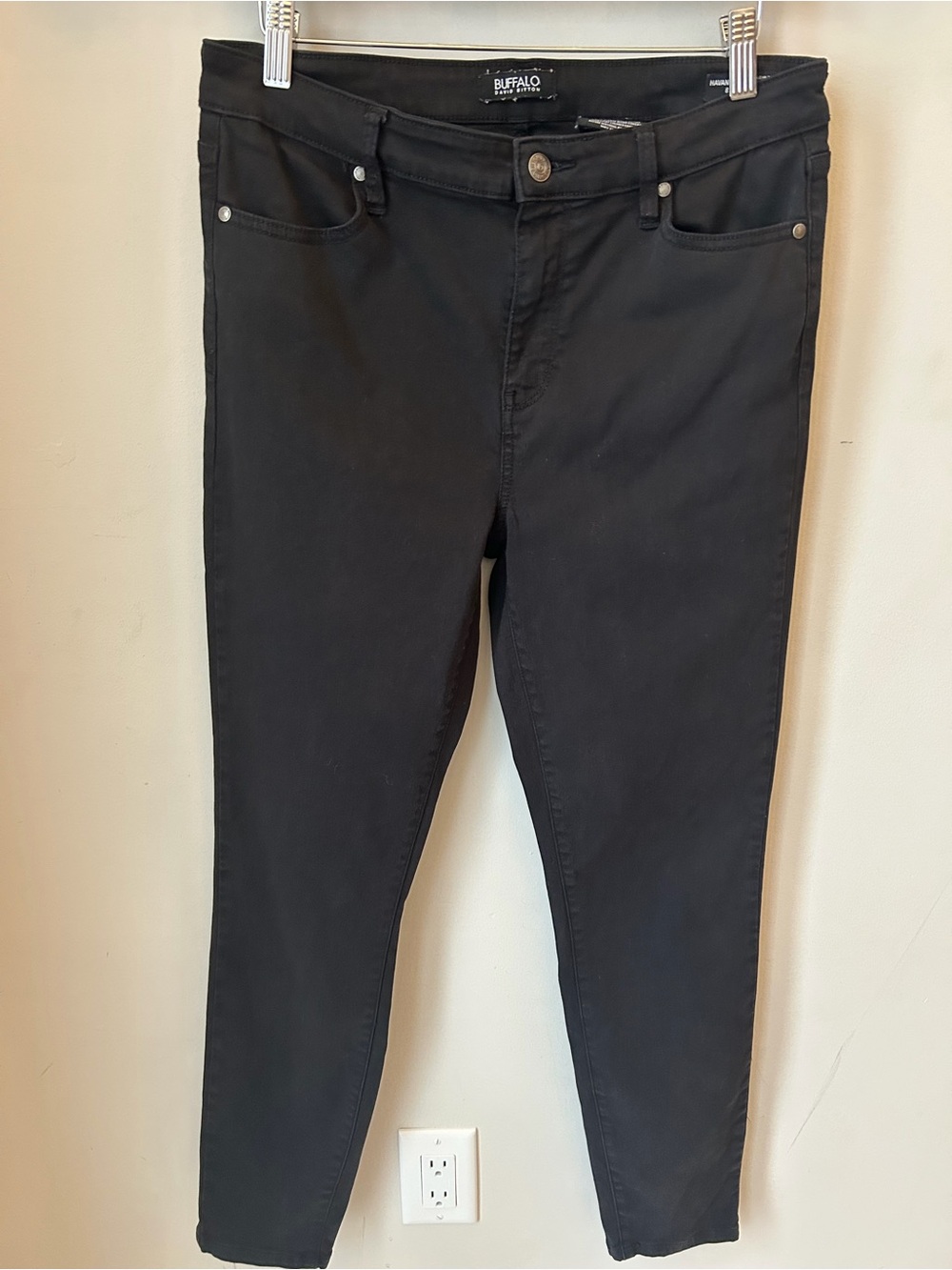 Buffalo David Bitton Havana High Rise Black Skinny Ankle Pants Sz 8